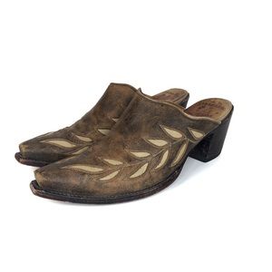 The Old Gringo Women's Mules Cowboy Boots Shoes 8